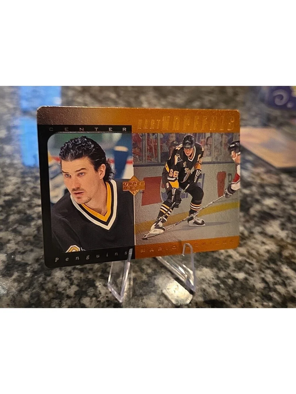 Mario Lemieux 1996-97 Upper Deck Hart Hopefuls Bronze#0001/5000 Penguins C HOF